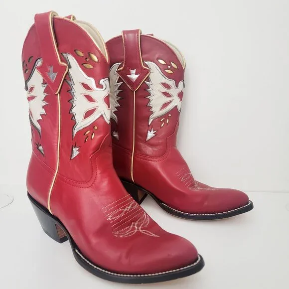 Fraulein Boot Company Thunderbird Cowboy Boots 9 - Picture 2 of 12